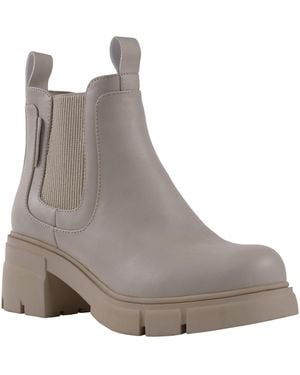 Gc Shoes William Pull Tab Lug Sole Chelsea Booties - Gray