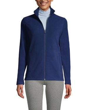 Lands' End Anyweather Fleece Full Zip Jacket - Blue