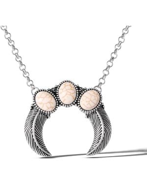 Jessica Simpson Ox Western Necklace - Metallic