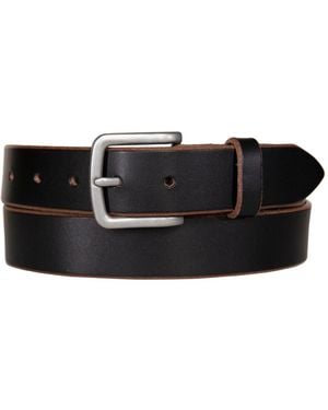 Lucky Brand Raw Cut Edged Leather Jean Belt - Black
