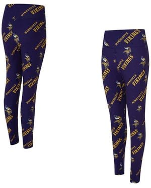 Concepts Sport Minnesota Vikings Mosaic Allover Print leggings - Blue