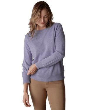 Luxlined Itch-free Cashmere Crewneck Sweater - Purple