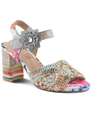 L'ARTISTE Cosmopleze Strappy Sandal - Pink