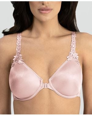 Dominique Meryl Everyday Front Closure Minimizer T-back Bra - Natural