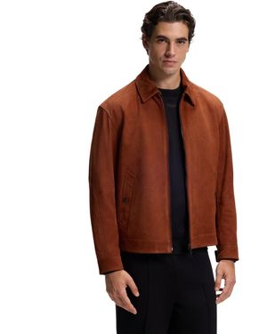 BOSS Boss By X Aston Martin Suede Regular-fit Jacket - Red