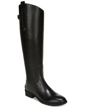 Sam Edelman Penny Knee High Riding Boots Regular Wide Calf - Black