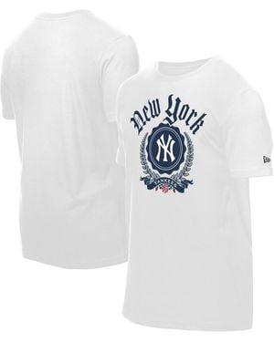 KTZ New York Yankees Fleur Domestic T-shirt - White