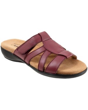 Trotters Ramona Leather Upper Sandal - Red