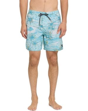 Quiksilver Mix Volley Swim Trunks - Blue