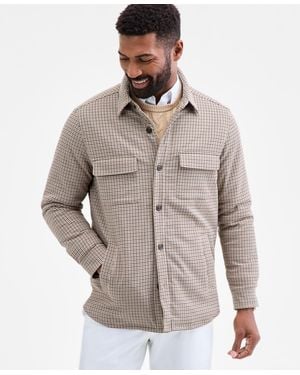 Club Room Houndstooth Jacket - Gray