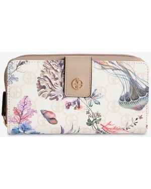 Giani Bernini Aio Sea Print Wallet - Metallic