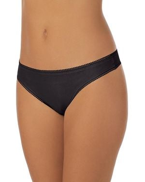 On Gossamer Cabana Cotton Thong Underwear 1412 - Black