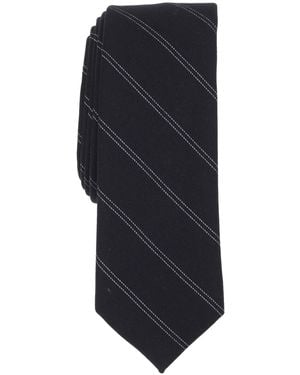 BarIII Striped Skinny Tie - Blue