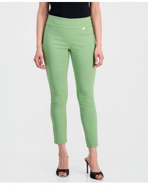 INC International Concepts Mid-rise Petite Tummy-control Skinny Pants - Green
