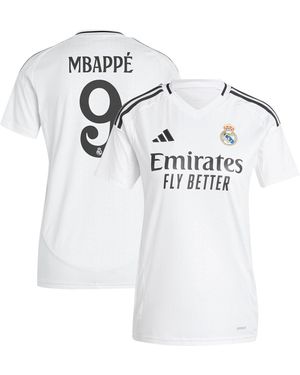 adidas Kylian Mbappe Real Madrid 2024/25 Home Replica Player Jersey - White