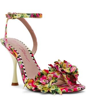 Betsey Johnson Hilley Open Toe Dress Sandals - Red