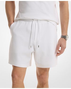 Michael Kors Logo Rib Pull-on Shorts - White
