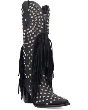 Dingo Show Pony Leather Boot - Black