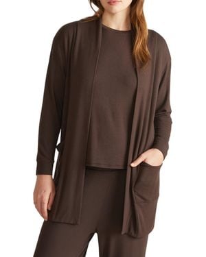 UNIVERSAL STANDARD Travelknit Minimalist Cardigan - Brown
