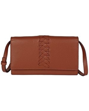 Lodis Leather Details Traveler Bag - Brown