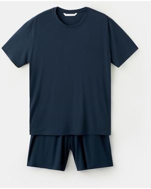 Mango Elastic Waistband Pajama - Blue