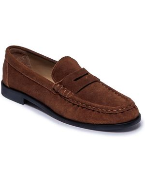 Bernardo Tilda Penny Loafer Round Toe Loafers - Brown