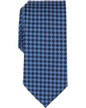 Club Room Hudson Neat Pattern Tie - Blue