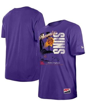 KTZ Phoenix Suns Distressed Throwback Vintage Color Pack T-shirt - Purple