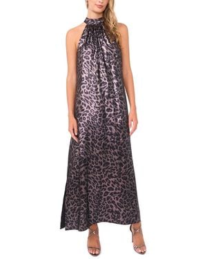 Vince Camuto Halter High-neck Maxi Dress - Purple