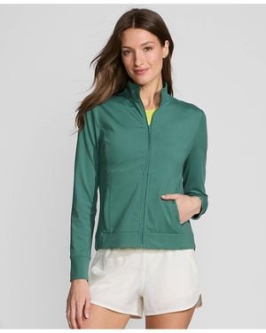 Lands' End High Impact Full Zip Jacket - Green