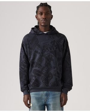 Levi's Long-sleeve Hooded Sweatshirt - Blue