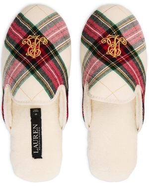 Ralph Lauren Slip-on Round-toe Slides - Red