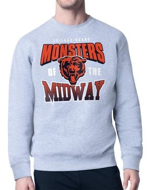 Starter Chicago Bears Comic Style Sweatshirt - Gray