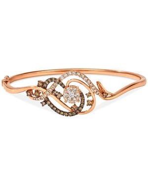 Le Vian Crazy Collection Chocolate Diamond & Nude Diamond Bangle Bracelet (1-1/2 Ct. T.w. - White