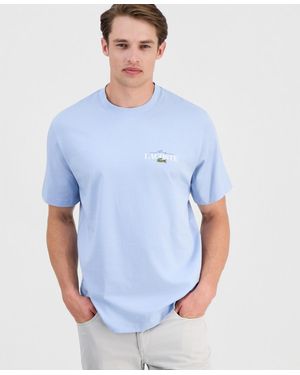 Lacoste Short-sleeve Printed T-shirt - Blue