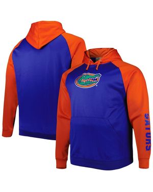 Profile Florida Gators Big And Tall Raglan Fleece Pullover Hoodie - Blue