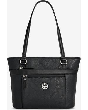 Giani Bernini Colorblock Pebble Tote - Black