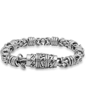 Steeltime Cluster Chain Bracelet - White