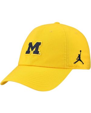Nike Michigan Wolverines Club Swoosh Performance Adjustable Hat - Yellow