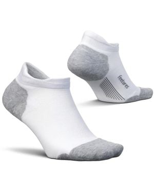 Feetures Elite Max Cushion No Show Tab Ankle Socks - Gray