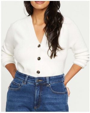 UNIVERSAL STANDARD Plus Size Better-than-wool Cardigan Sweaters - White
