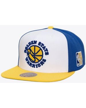 Mitchell & Ness Golden State Warriors Hardwood Classics Legendary Home Snapback Hat - Blue