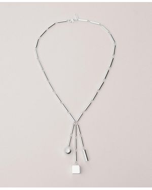 Mango Metal Pieces Pendant Necklace - Natural