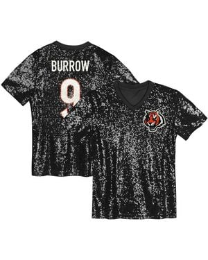 Outerstuff Joe Burrow Cincinnati Bengals Player Name Number V-neck Fashion Jersey - Black