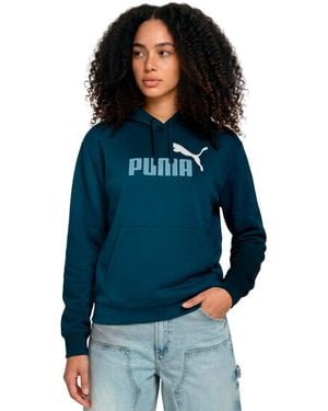 PUMA Ess 2 Color Logo Graphic Hoodie - Blue