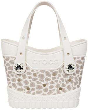 Crocs™ Micro Classic Cheetah Tote - White
