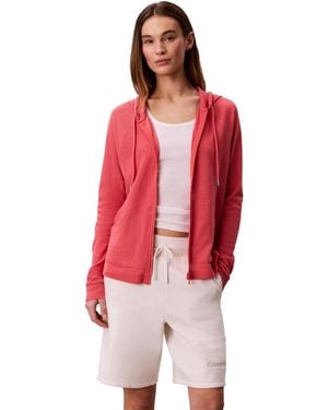 Calvin Klein Icon Sport Full Zip Lightweight Jacket - Red