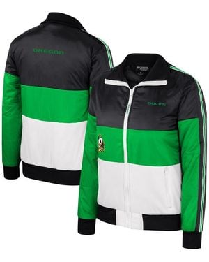 The Wild Collective Oregon Ducks Color-block Puffer Full-zip Jacket - Green