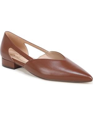 27 EDIT Naturalizer Sydney Pointed Toe Low-heel Leather Flats - Brown
