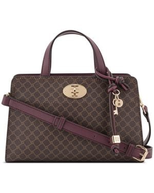 Nine West Khora Small Top Handle Satchel Handbag - Brown